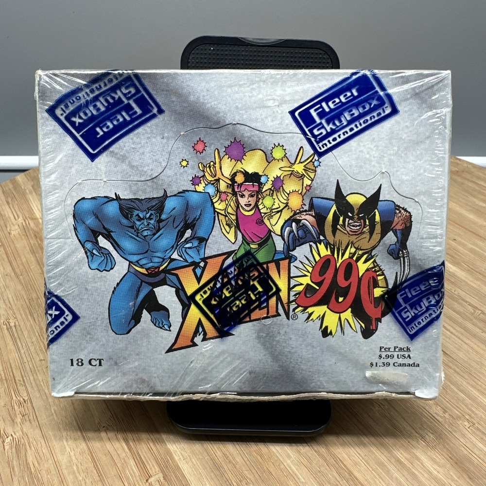 1997 Fleer Skybox X-Men Trading Cards Factory Sealed Hobby Box 18 Packs RARE